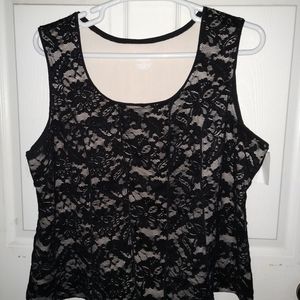Lane Bryant Lace Shell Top